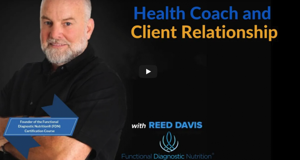 Functional Diagnostic Nutrition Health Coach and Client Relationship