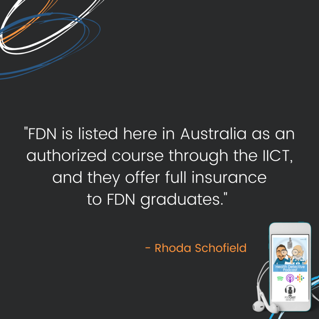 FDN IS AN AUTHORIZED COURSE THROUGH THE IICT, OFFER FULL INSURANCE TO FDN GRADUATES, FDN, FDNTRAINING, HEALTH DETECTIVE PODCAST