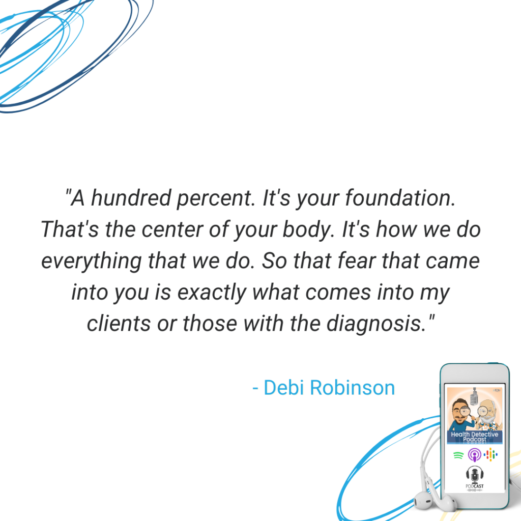 FEAR COMES WITH DIAGNOSIS OF OSTEOPOROSIS, BONES ARE OUR FOUNDATION, OUR CORE, BEATING OSTEOPOROSIS, FDN, FDNTRAINING, HEALTH DETECTIVE PODCAST