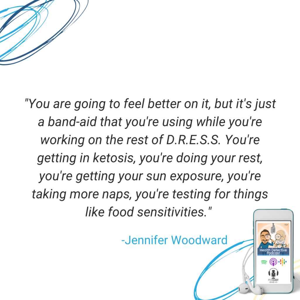 TESTING FOR FOOD SENSITIVITIES, GETTING SUN EXPOSURE, RESTING MORE FOR GOOD HORMONES, DRESS PROTOCOL, FDN, FDNTRAINING, HEALTH DETECTIVE PODCAST