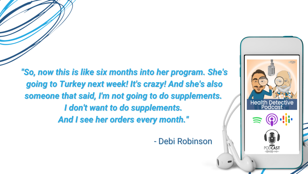 CLIENT SUCCESS STORY, DEBI ROBINSON, BEATING OSTEOPOROSIS, FDN, FDNTRAINING, HEALTH DETECTIVE PODCAST