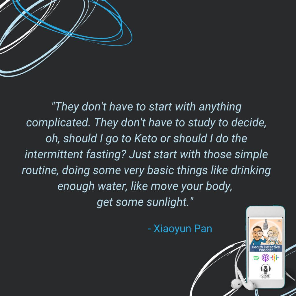 START SIMPLE, DRINK PLENTY OF WATER, MOVE YOUR BODY, GET SUNSHINE, LAUGH, FDN, FDNTRAINING, HEALTH DETECTIVE PODCAST, THYROID CANCER