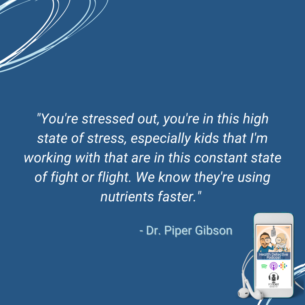 HIGH STATE OF STRESS, FIGHT OR FLIGHT, UTILIZING NUTRIENTS QUICKER, FDN, FDNTRAINING, HEALTH DETECTIVE PODCAST