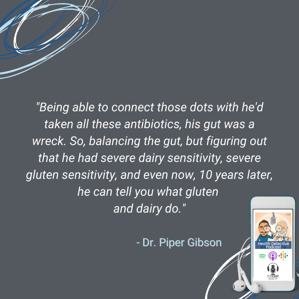 CONNECTING THE DOTS, EAR INFECTIONS, ANTIBIOTICS, IMBALANCED GUT MICROBIOME, TIC DISORDERS, FDN, FDNTRAINING, HEALTH DETECTIVE PODCAST