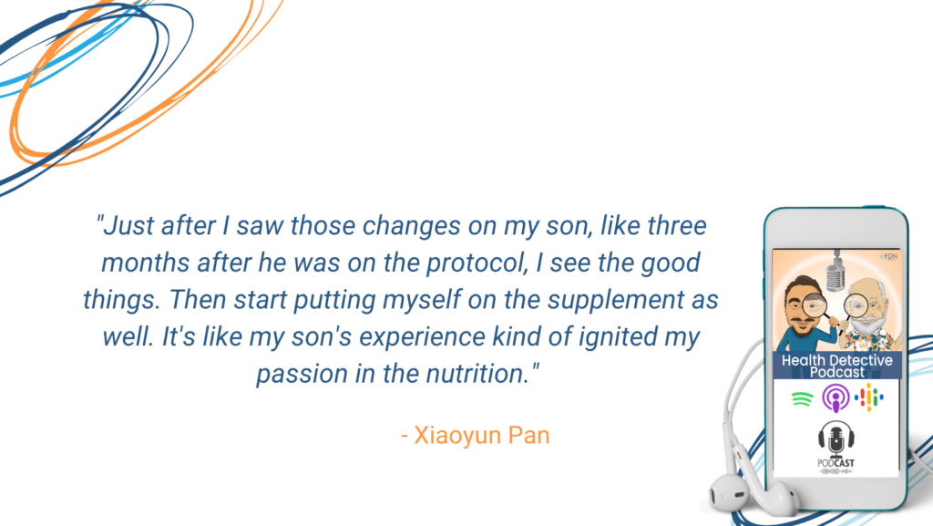 SEE SON'S IMPROVMENTS, PUT SELF ON SUPPLEMENT PROTOCOL, PASSION FOR NUTRITION, THYROID CANCER, FDN, FDNTRAINING, HEALTH DETECTIVE PODCAST