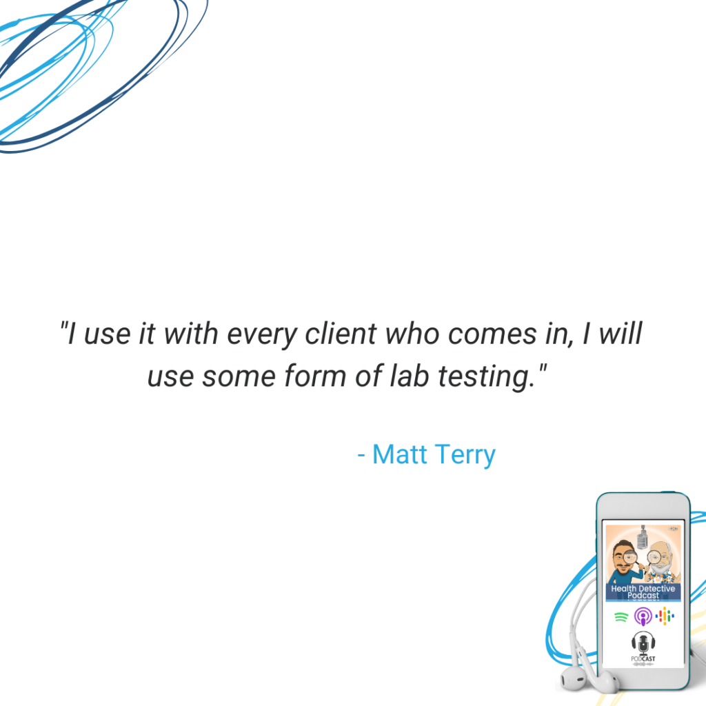 USE LAB TESTING WITH EVERY CLIENT, MATT TERRY, FDN, FDNTRAINING, HEALTH DETECTIVE PODCAST