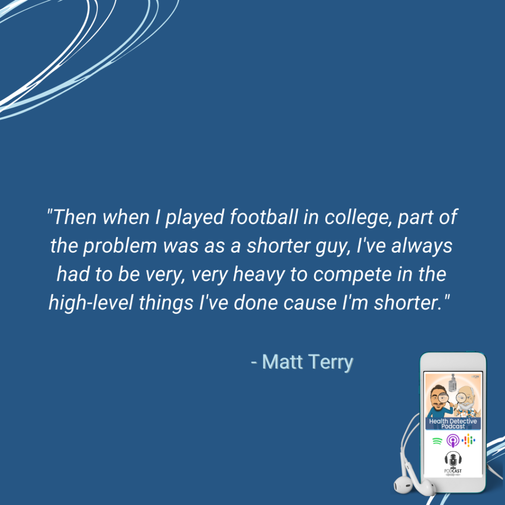 SHORTER AND IN SPORTS, HAVE TO MAKE WEIGHT CLASS, CONTINUE EATING HABITS WHEN RETIRE, GAIN WEIGHT, EATING DISORDER, FDN, FDNTRAINING, HEALTH DETECTIVE PODCAST