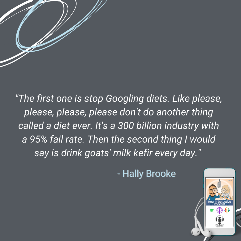 STOP GOOGLING DIETS, DON'T DIET, DRINK GOAT'S MILK KEFIR EVERY DAY, FDN, FDNTRAINING, HEALTH DETECTIVE PODCAST