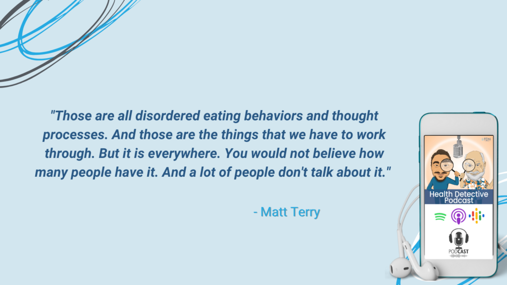 MUST TALK ABOUT EATING DISORDER TO GET IT FIXED, WORK THROUGH IT, DISORDERED EATING, FDN, FDNTRAINING, HEALTH DETECTIVE PODCAST