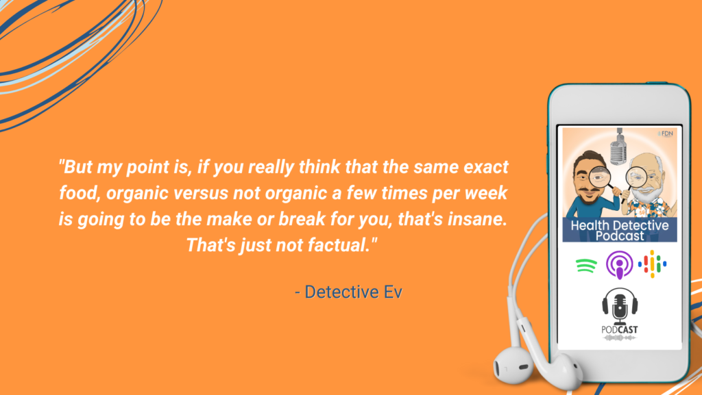 EATING ORGANIC IS NOT ENOUGH TO BE HEALTHY, FDN, FDNTRAINING, HEALTH DETECTIVE PODCAST