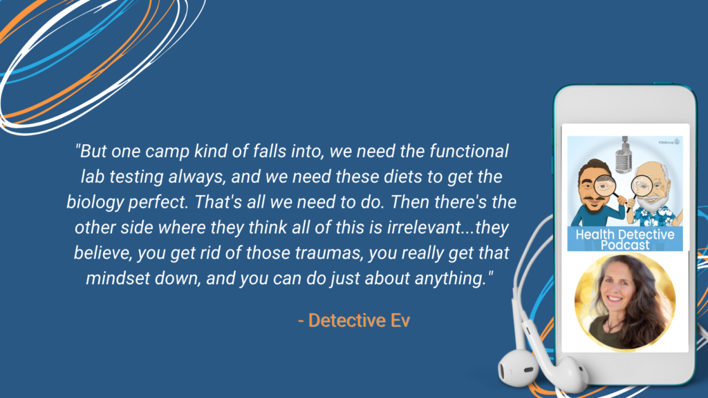 DIFFERENT SCHOOLS OF THOUGHT, MINDSET WORK, FUNCTIONAL LAB WORK, REAL REASON CLIENTS STAY SICK, FDN, FDNTRAINING, HEALTH DETECTIVE PODCAST