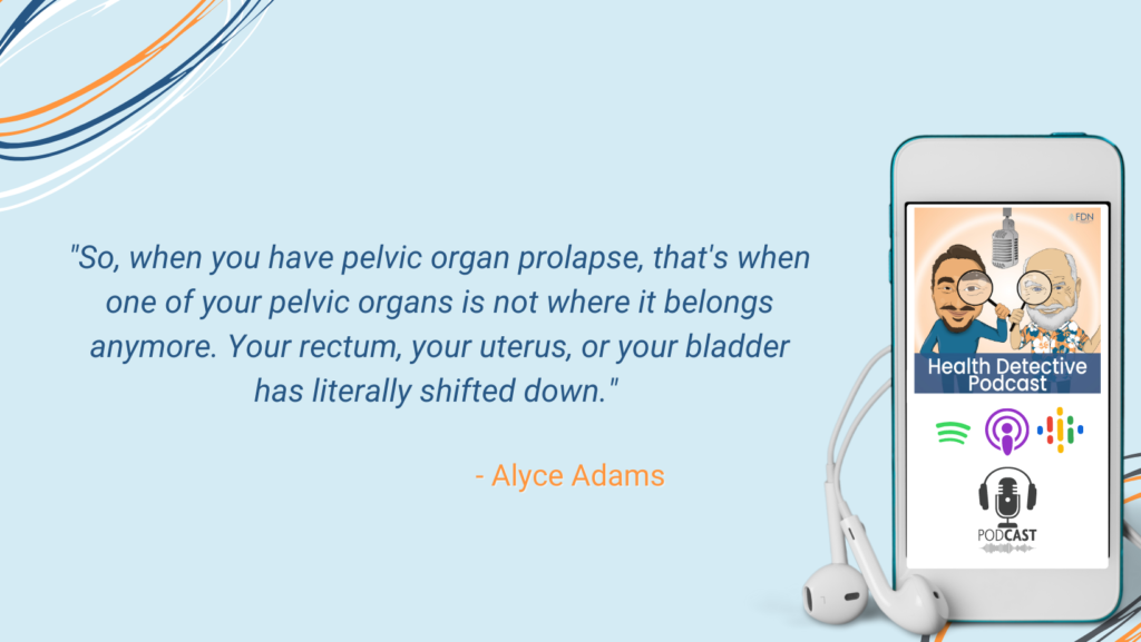 THE KEGEL QUEEN, PELVIC ORGAN PROLAPSE, RECTUM, UTERUS, BLADDER SHIFT, FDN, FDNTRAINING, HEALTH DETECTIVE PODCAST