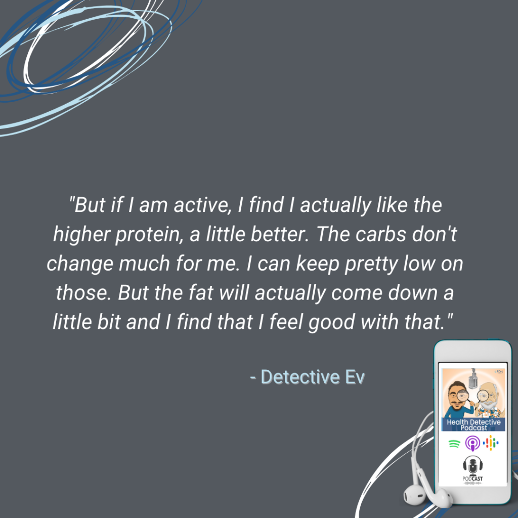 IF ACTIVE NEED HIGHER PROTEIN, IF INACTIVE NEED LESS PROTEIN, KETOGENIC DIET, FDN, FDNTRAINING, HEALTH DETECTIVE PODCAST