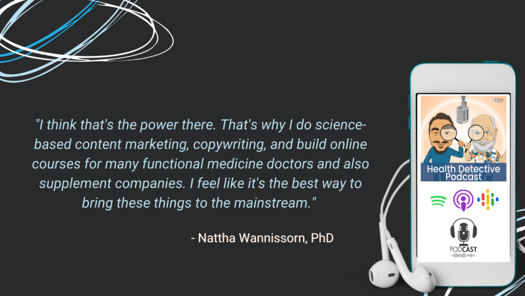 SCIENCE-BASED CONTENT, COPYWRITING, ONLINE COURSES, POWERFUL, BEST WAY TO GET INFO TO THE MAINSTREAM, FDN, FDNTRAINING, HEALTH DETECTIVE PODCAST, FORMER CANCER RESEARCHER