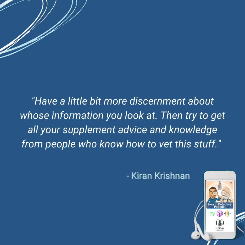 STOP GETTING INFORMATION ABOUT SUPPLEMENTS FROM JUST ANYONE, FOLLOW PEOPLE WHO KNOW HOW TO VET SUPPLEMENTS, FDN, FDNTRAINING, HEALTH DETECTIVE PODCAST