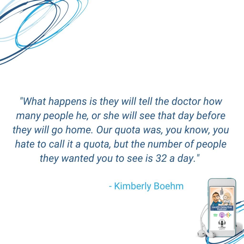 DOCTORS ARE TOLD HOW MANY PATIENTS TO SEE EACH DAY, QUOTA, DOCTORS AREN'T THE BOSS, FDN, FDNTRAINING, HEALTH DETECTIVE PODCAST