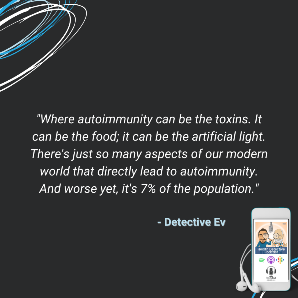AUTOIMMUNITY, AMERICAN HEALTH STATS, 7% OF AMERICANS, AUTOIMMUNITY CAN BE ATTRIBUTED TO A LOT OF THINGS IN OUR MODERN WORLD., FDN, FDNTRAINING, HEALTH DETECTIVE PODCAST