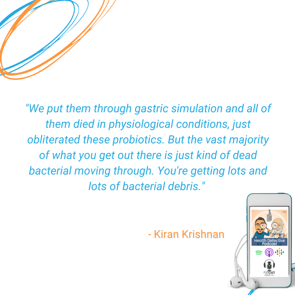GASTRIC SIMULATION USED TO PROVE THAT OTHER REGULAR PROBIOTICS CAN'T SURVIVE IN THE TEMPERATURE OF A HUMAN'S BODY LONG ENOUGH TO MAKE IT THROUGH THE GI TRACT, FDN, FDNTRAINING, HEALTH DETECTIVE PODCAST