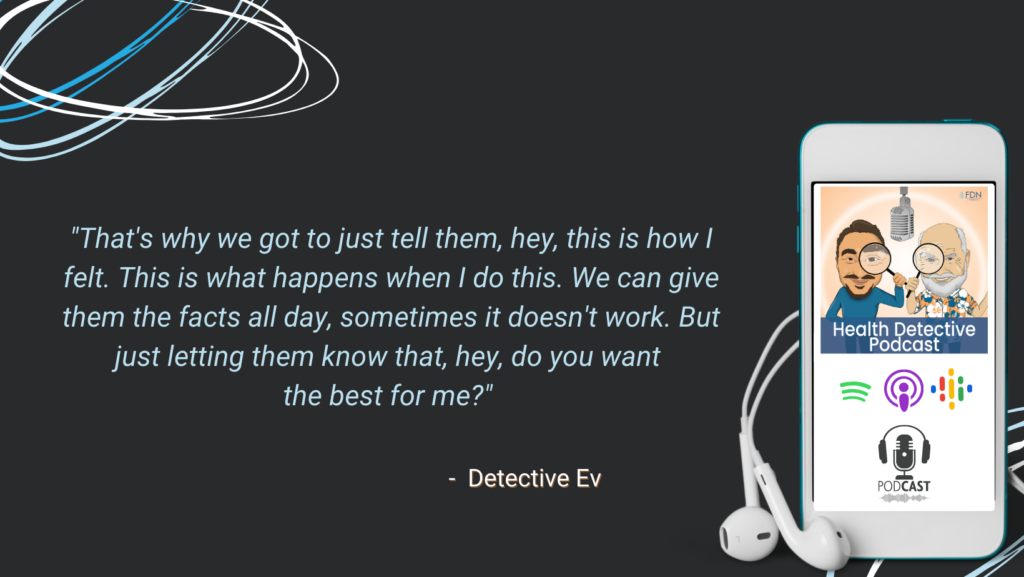 TELL YOUR STORY NOT JUST THE FACTS, FACTS TELL, STORIES SELL, FDN, FDNTRAINING, HEALTH DETECTIVE PODCAST, HEALING USING FDN