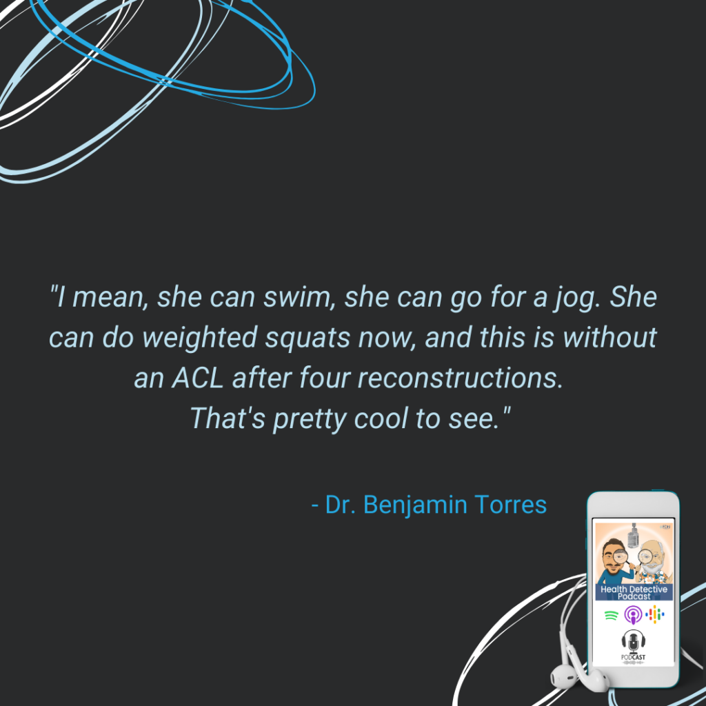 CLIENT SUCCESS STORY, DR. BEN TORRES, PHYSICAL THERAPY, FOUR RECONSTRUCTION SURGERIES ON ACL, FDN, FDNTRAINING, HEALTH DETECTIVE PODCAST