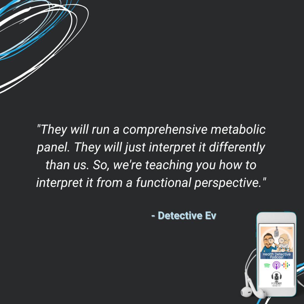 INTERPRET FROM A FUNCTIONAL PERSPECTIVE, FUNCTIONAL BLOOD CHEMISTRY ANALYSIS, FDN, FDNTRAINING, HEALTH DETECTIVE PODCAST