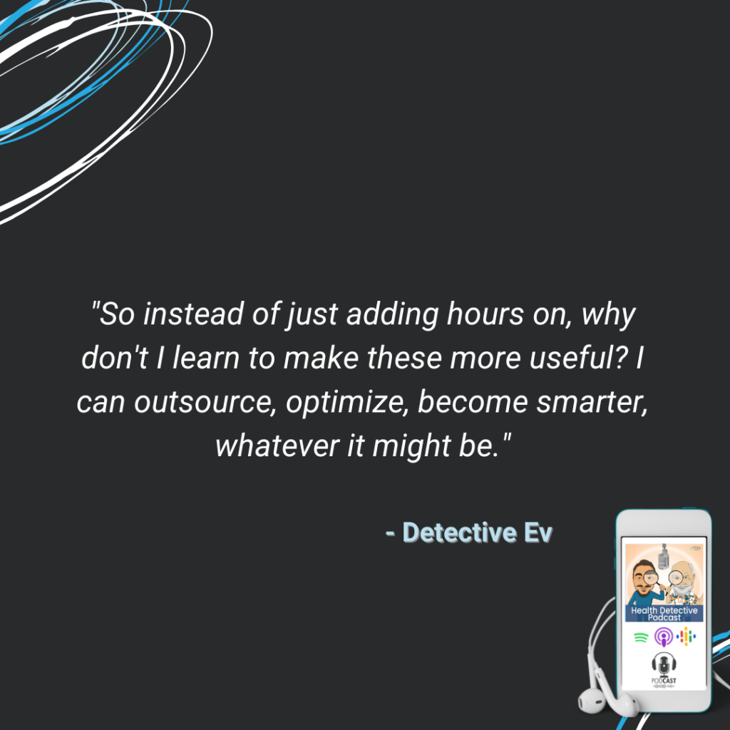 MAKE YOUR HOURS MORE EFFICIENT, OUTSOURCE, OPTIMIZE, PRIORITIZE, BE MORE EFFICIENT, FDN, FDNTRAINING, HEALTH DETECTIVE PODCAST