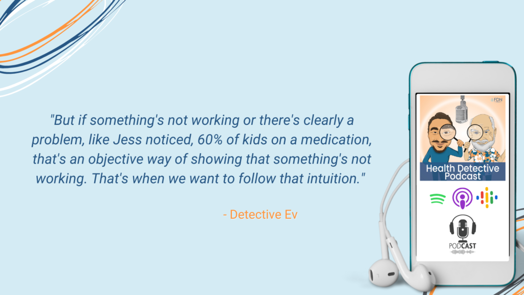 ANXIOUS KIDS, SEEING SOMETHING ISN'T RIGHT, FOLLOW YOUR INTUITION, 60% OF KIDS ON MEDS, TRY SOMETHING DIFFERENT, TRY THE NATURAL ROUTE, FDN, FDNTRAINING, HEALTH DETECTIVE PODCAST