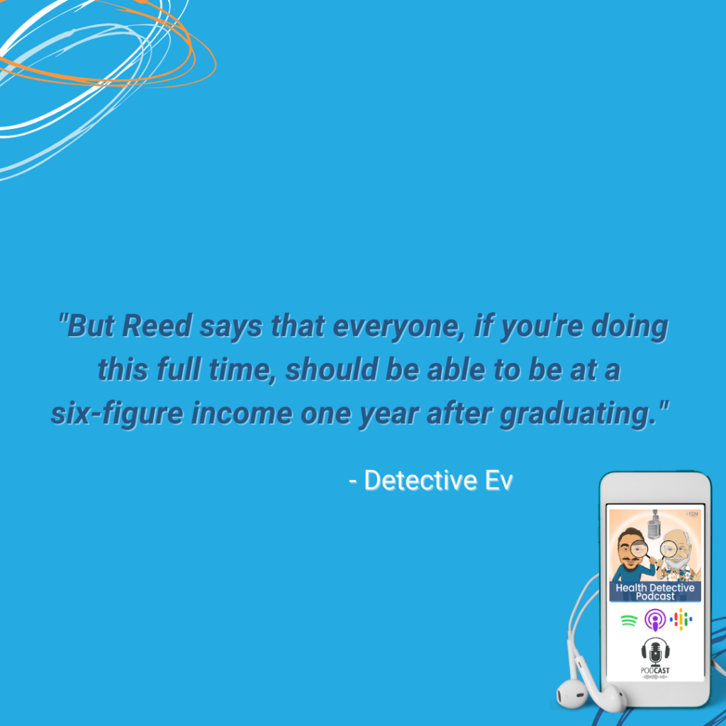 REED DAVIS, QUOTE, ALL FDN GRADS SHOULD BE DOING 6 FIGURES AFTER ONE YEAR OF GRADUATION, FDN BUSINESS, BUSINESS SCHOOL, ALL THINGS BUSINESS, BUSINESS MADE EASY, FDN, FDTRAINING, HEALTH DETECTIVE PODCAST