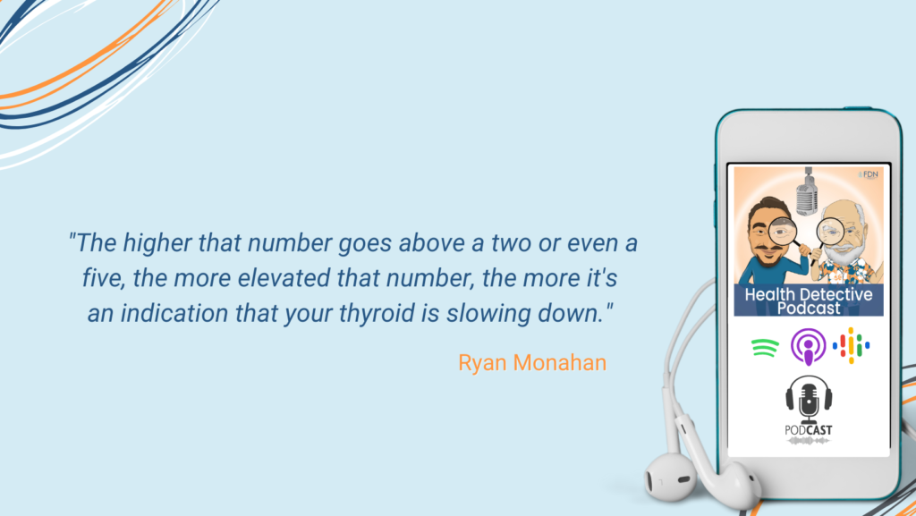 THYROID MARKERS, TSH, THE HIGHER THE TSH THE SLOWER THE THYROID, FDN, FDNTRAINING, HEALTH DETECTIVE PODCAST