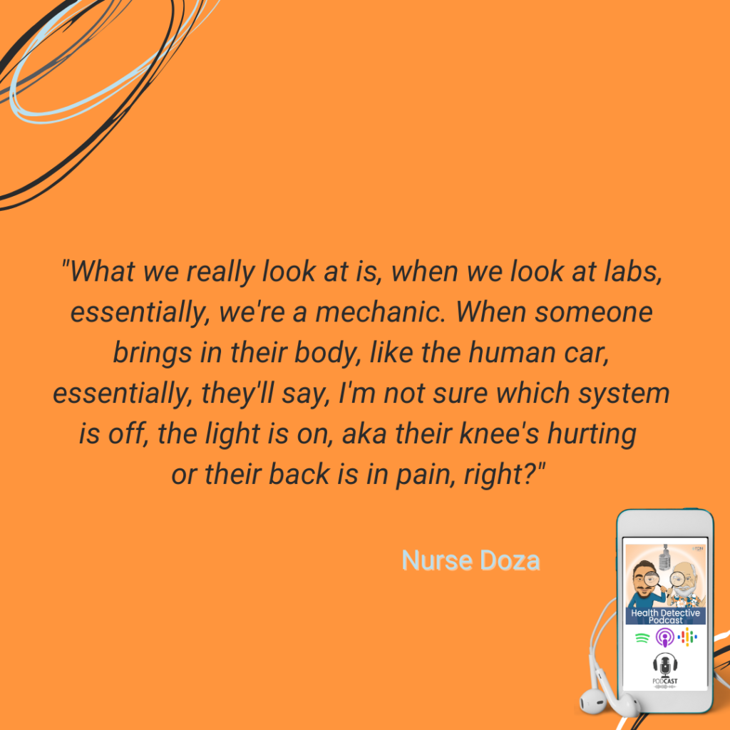 LOOKING AT LABS LIKE A MECHANICE WOULD LOOK AT A CAR, FIND THE HEALING OPPORTUNITY, FDN, FDNTRAINING, HEALTH DETECTIVE PODCAST