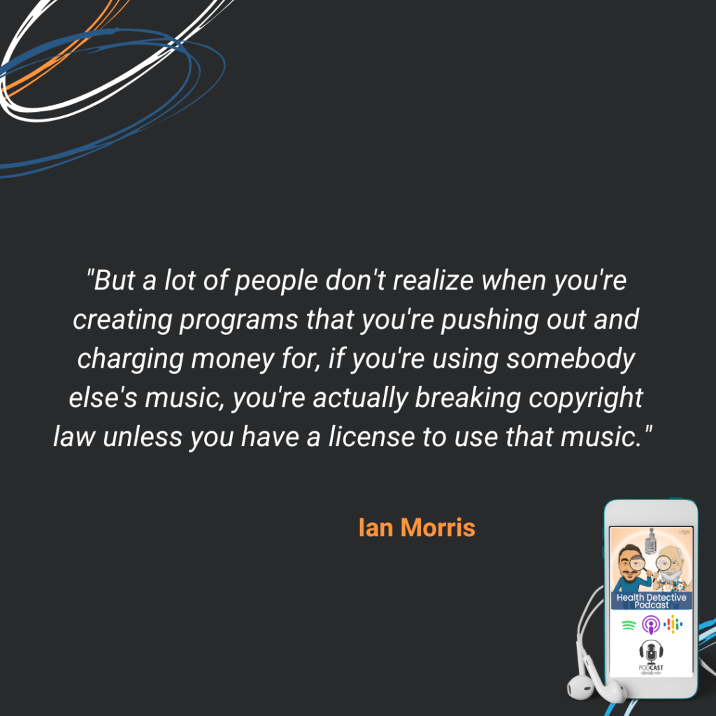 SELLING PROGRAMS THAT USE MUSIC WITHOUT THE LICENSE TO DO SO IS ILLEGAL, FDN, FDNTRAINING, HEALTH DETECTIVE PODCAST