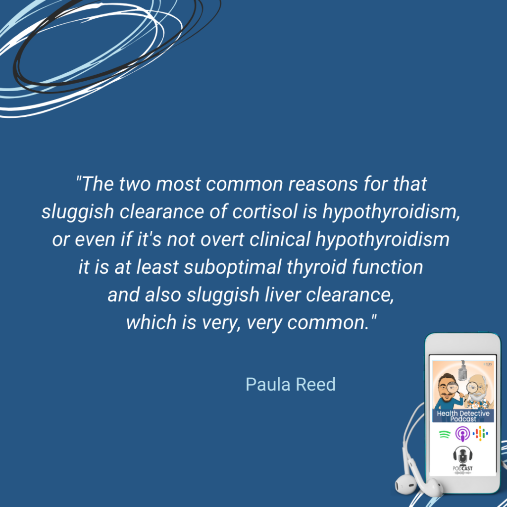 THE DUTCH TEST, SLUGGISH CLEARANCE OF CORTISOL, HYPOTHYROIDISM, SUBOPTIMAL THYROID FUNCTION, SLUGGISH LIVER, FDN, FDNTRAINING, HEALTH DETECTIVE PODCAST