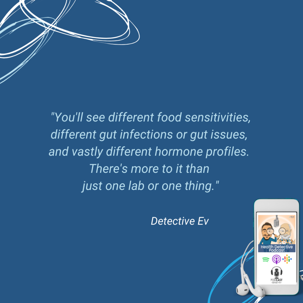 EVERYONE PRESENTS DIFFERENTLY, DIFFERENT ISSUES, IT'S NEVER ONE THING, NEVER TRY TO USE JUST ONE TEST, FDN, FDNTRAINING, HEALTH DETECTIVE PODCAST