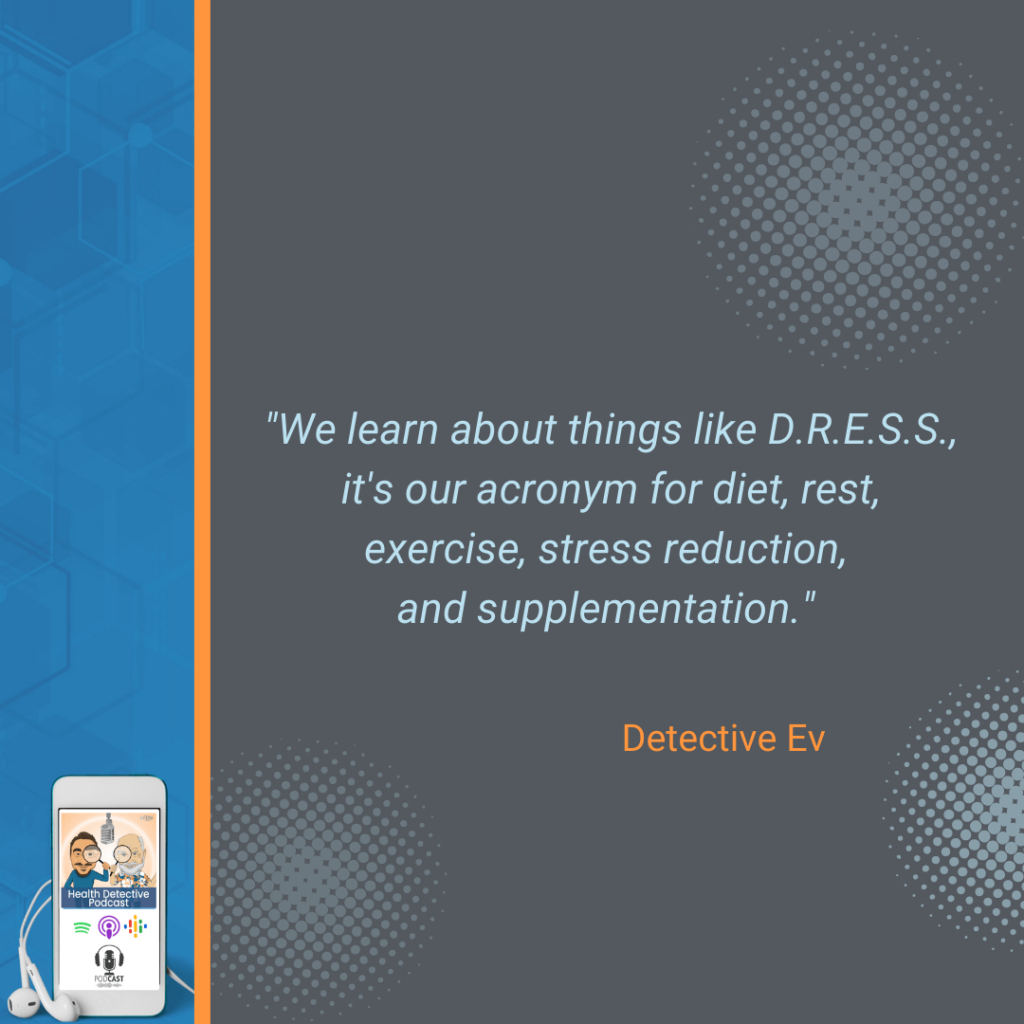 FDN AROUND THE WORLD, DRESS PROTOCOL, DIET, REST, EXERCISE, STRESS REDUCTION, SUPPLEMENTATION, FDN, FDNTRAINING, HEALTH DETECTIVE PODCAST