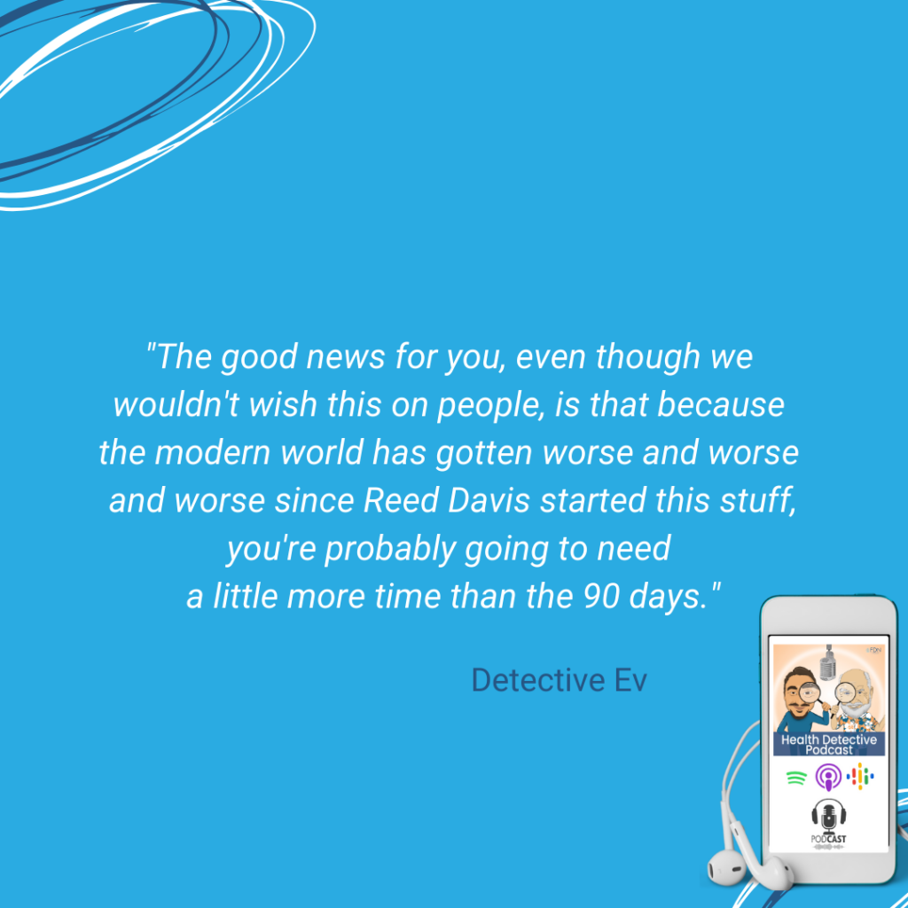 SELL PROGRAMS, MODERN WORLD CREATED A HEALTH CRISIS, NEED MORE TIME THAN JUST 90 DAYS, FDN, FDNTRAINING, HEALTH DETECTIVE PODCAST