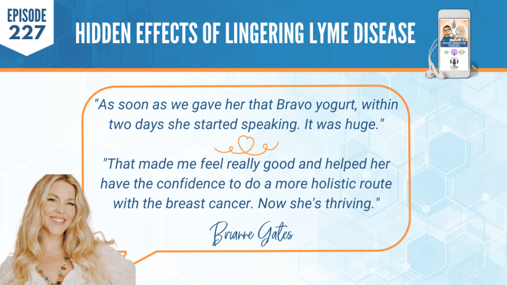 CLIENT SUCCESS STORIES, TESTIMONIALS, BRAVO YOGURT, NONVERBAL TO SPEAKING, GUT BRAIN CONNECTION, BREAST CANCER, HOLISTIC ROUTE, THRIVING, FDN, FDNTRAINING, HEATLH DETECTIVE PODCAST