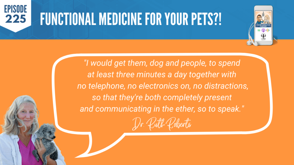 SIGNATURE PODCAST QUESTION, FUNCTIONAL MEDICINE FOR PETS, UNPLUG FROM TECHNOLOGY, SPEND TIME TOGETHER, HUMAN AND PETS, NO ELECTRONICS, NO DISTRACTIONS, COMMUNICATION, FDN, FDNTRAINING, HEALTH DETECTIVE PODCAST, ANIMALS, FUNCTIONAL MEDICINE FOR PETS