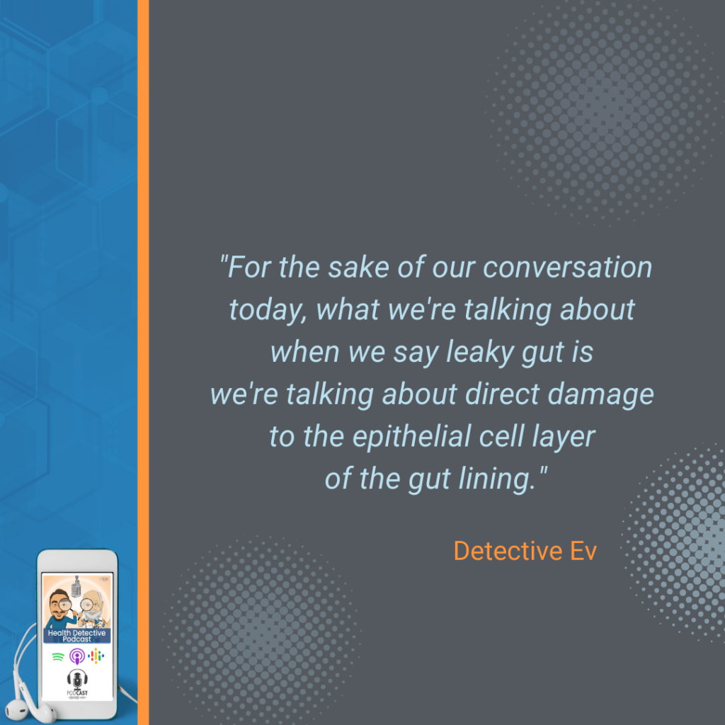 LEAKY GUT AND MENTAL HEALTH, DIRECT DAMAGE OF THE EPITHELIAL CELL LAYER, GUT LINING, FDN, FDNTRAINING, HEALTH DETECTIVE PODCAST