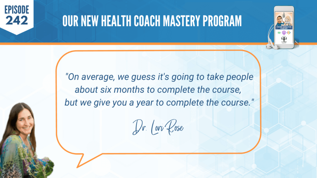 HEALTH COACH MASTERY PROGRAM, AVERAGE TIME, 6 MONTHS, COMPLETE THE COURSE, FDN, FDNTRAINING, HEALTH DETECTIVE PODCAST