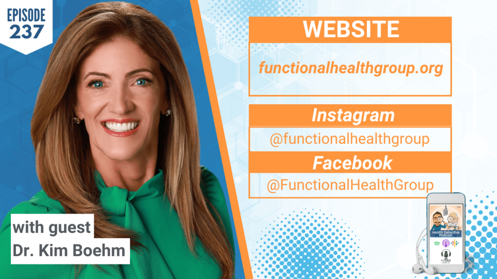 WHERE TO FIND DR. KIM BOEHM, HUNDREDS OF CLIENTS, FDN, FDNTRAINING, HEALTH DETECTIVE PODCAST