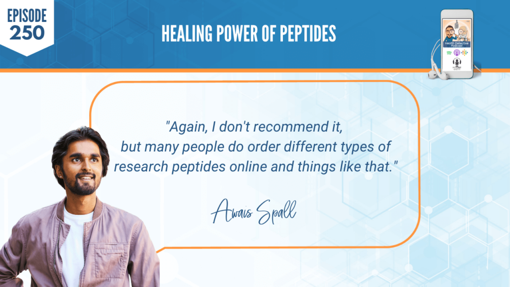 PEPTIDES, HEALING POWER OF PEPTIDES, AWAIS SPALL, DETECTIVE EV, FDN, FDNTRAINING, HEALTH DETECTIVE PODCAST, HEALTH, AMINO ACID CHAINS, RESEARCH ONLINE, PURCHASE ONLINE
