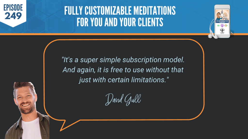 CUSTOMIZABLE MEDITATIONS, DAVID GULL, OGIMI, AI, HEALTH, OPTIMIZATION, HELP OTHERS, DEEPEN MEDITATION PRACTICE, COPING MECHANISMS, LEVEL OF AWARENESS, MIND, THOUGHTS, TIME TO THINK, KNOWLEDGE, SUBSCRIPTION, FREE TO USE, LIMITATIONS