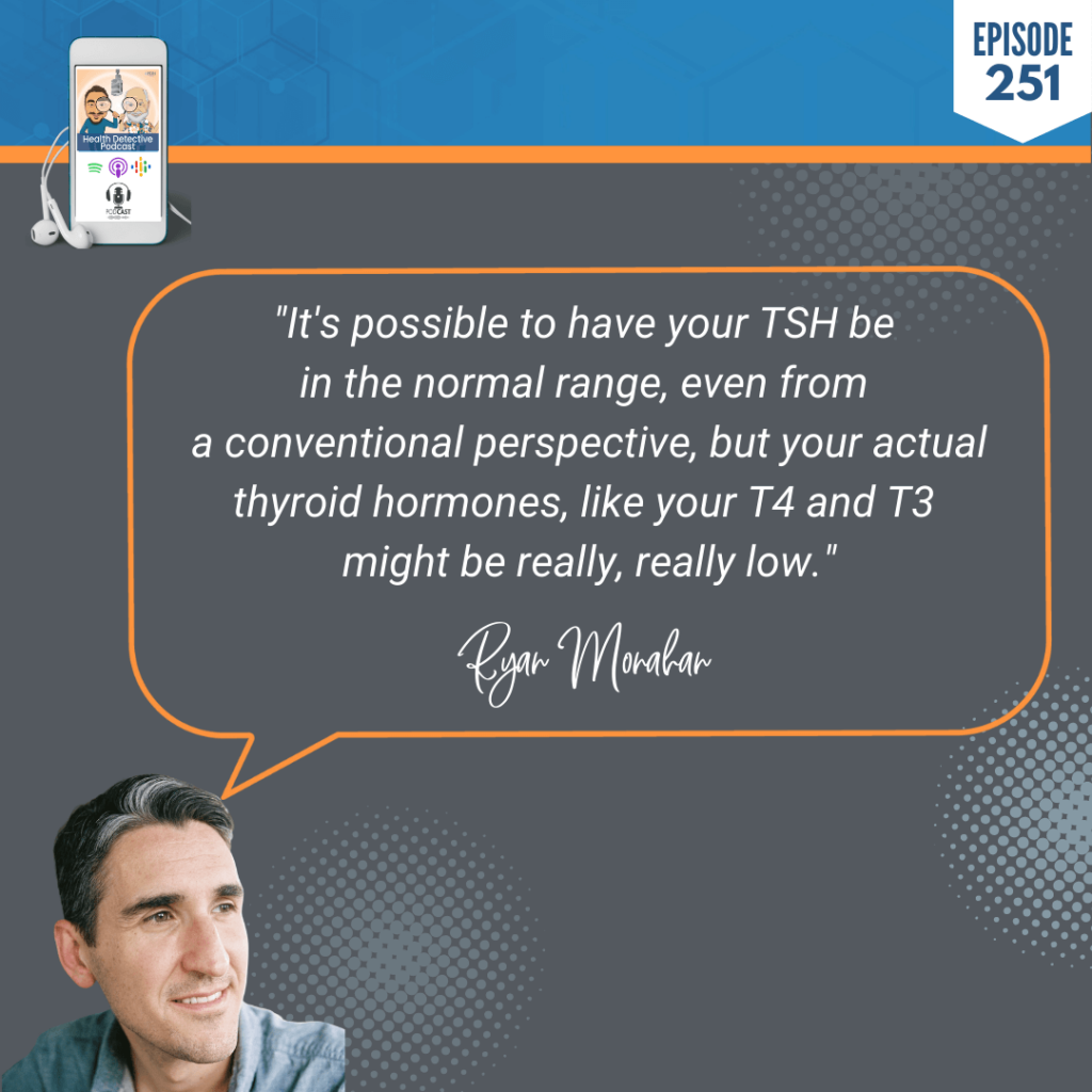 A PERFECT FDN STORY, RYAN MONAHAN, THYROID, MOLD, SUCCESS, BUSINESS, NICHE, FDN, FDNTRAINING, HEALTH DETECTIVE PODCAST, REFERRAL-BASED, TSH, NORMAL RANGE, CONVENTIONAL PERSPECTIVE, THYROID HORMONES, T4, T3, LOW