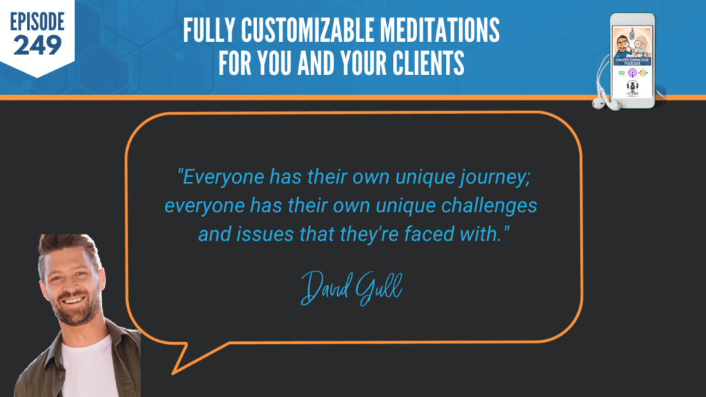 CUSTOMIZABLE MEDITATIONS, DAVID GULL, OGIMI, AI, HEALTH, OPTIMIZATION, HELP OTHERS, DEEPEN MEDITATION PRACTICE, COPING MECHANISMS, JOURNEY, UNIQUE, CHALLENGES, ISSUES, FACED WITH