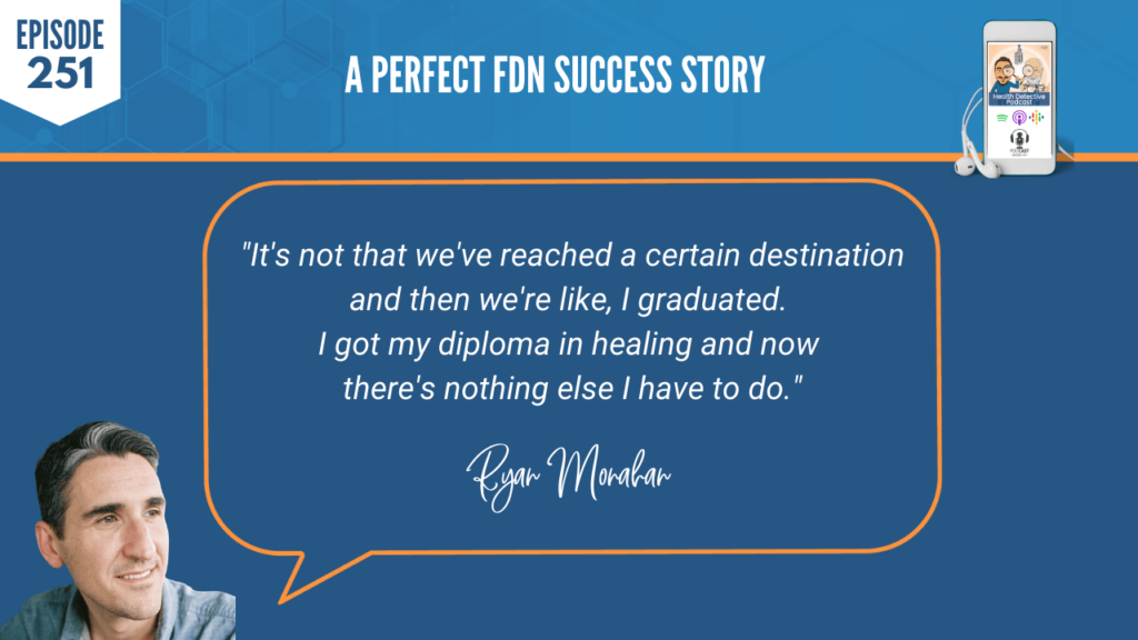 A PERFECT FDN STORY, RYAN MONAHAN, THYROID, MOLD, SUCCESS, BUSINESS, NICHE, FDN, FDNTRAINING, HEALTH DETECTIVE PODCAST, SUCCESSFUL BUSINESS, CHRONIC FATIGUE, IMAGINE, GRADUATED, DIPLOMA, HEALING