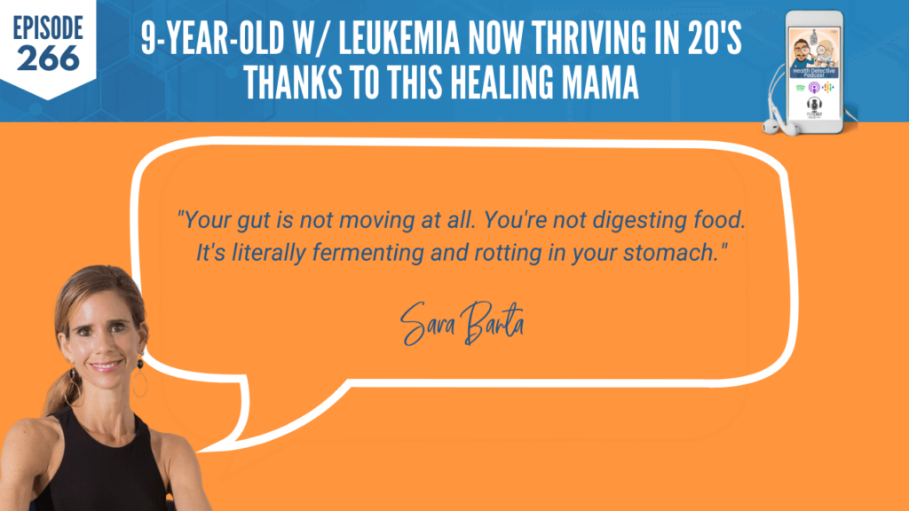 NOW THRIVING, LEUKEMIA, HEALING MAMA, SARA BANTA, FREQUENCY-BASED, CHINESE MEDICINE, HEALING DEVICES, DETOX, RESET, REBUILD, FDN, FDNTRAINING, HEALTH DETECTIVE PODCAST, DETECTIVE EV, EVAN TRANSUE, PODCAST, GUT, NOT DIGESTING, FERMENTING, ROTTING FOOD, STOMACH