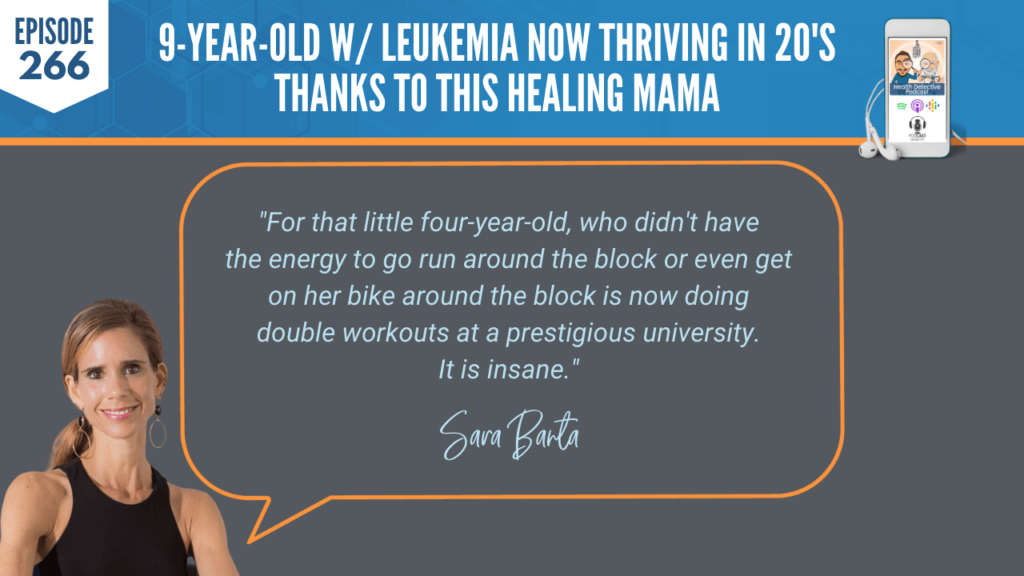 NOW THRIVING, LEUKEMIA, HEALING MAMA, SARA BANTA, FREQUENCY-BASED, CHINESE MEDICINE, HEALING DEVICES, DETOX, RESET, REBUILD, FDN, FDNTRAINING, HEALTH DETECTIVE PODCAST, DETECTIVE EV, EVAN TRANSUE, PODCAST, ENERGY, NO ENERGY, RUN AROUND THE BLOCK, DOUBLE WORKOUTS, PRESTIGIOUS UNIVERSITY