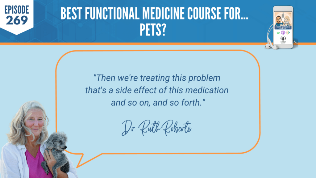 FOR PETS, FUNCTIONAL MEDICINE COURSE FOR PETS, HOLISTIC PET HEALTH COACHING PROGRAM, DR. RUTH ROBERTS, PETS, HEALTH COACH, FDN, FDNTRAINING, HEALTH DETECTIVE PODCAST, DETECTIVE EV, EVAN TRANSUE, HEALTH, CERTIFICATION COURSE, TEACH, EDUCATIONAL, BUSINESS, WORK WITH PETS, GET WELL AND STAY WELL NATURALLY, LABS, HOLISTIC, FUNCTIONAL, PERSPECTIVES, HEALTH CHALLENGES, SIDE EFFECTS, MEDICATIONS