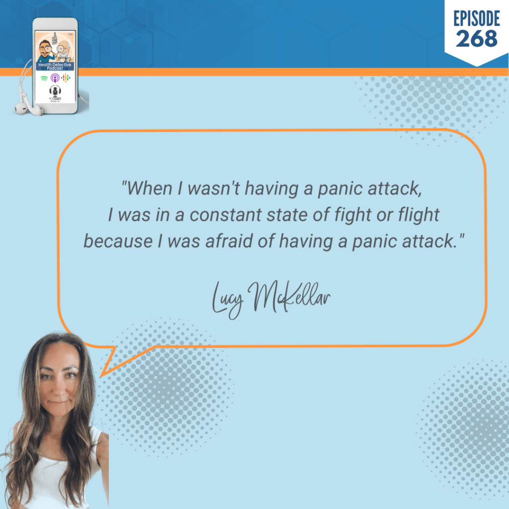 MENTAL WELLNESS, MIND AND BODY HARMONY, MENTAL HEALTH, ANXIETY, PANIC ATTACKS, LUCY MCKELLAR, DETECTIVE EV, EVAN TRANSUE, FDN, FDNTRAINING, HEATLH DETECTIVE PODCAST, HEALTH, HEALTH STORY, HEALTH JOURNEY, CONSTANT STATE OF FIGHT OR FLIGHT, AFRAID