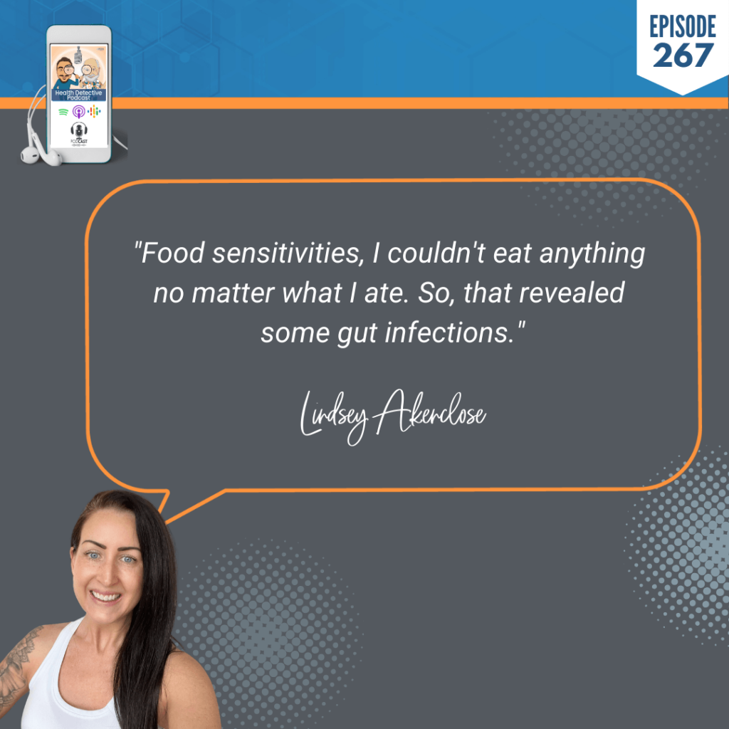 THYROID TRIUMPHS, GUT HEALING, WOMEN'S WELLNESS, LINDSEY AKENCLOSE, DETECTIVE EV, EVAN TRANSUE, FDN, FDNTRAINING, HEALTH DETECTIVE PODCAST, HEALTH, HEALTH COACH, FOOD SENSITIVITIES, ATE, FOOD, GUT INFECTIONS